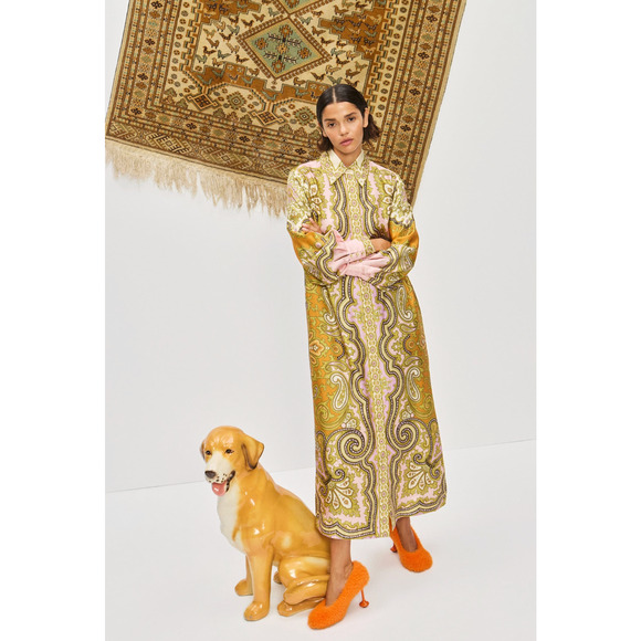 Alemais Clemenza Silk Shirtdress US 8 - Picture 3 of 9